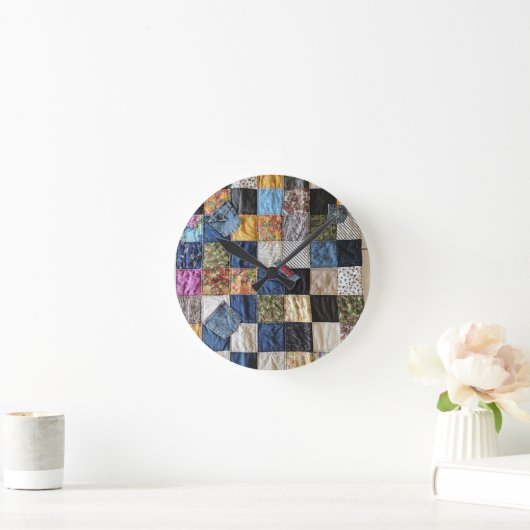 Quilted Pocket Design Ronde Klok (Huis)