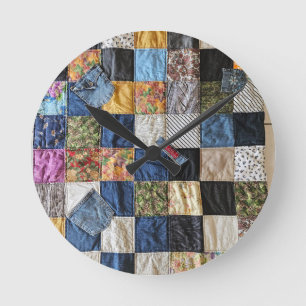 Quilted Pocket Design Ronde Klok