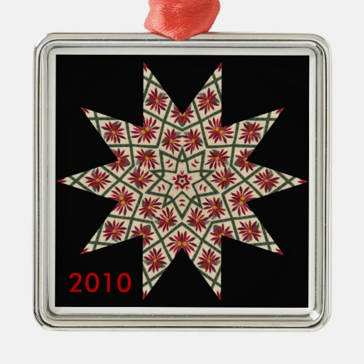 Quilted Star Pattern Ornament (Voorkant)