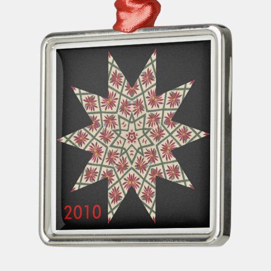 Quilted Star Pattern Ornament (Links)