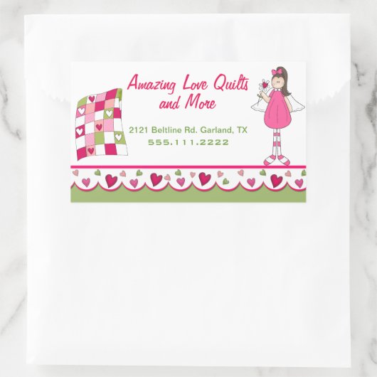 Quilten Business Custom Sticker (Tas)