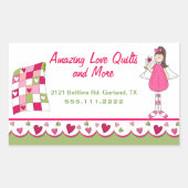 Quilten Business Custom Sticker (Voorkant)