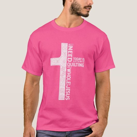 Quilten en heel veel Jezus Shirt Jezus (Voorkant)