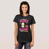 Quilten en kippen t-shirt (Voorkant volledig)