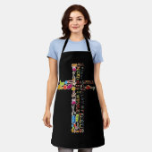 Quilten Geloofskruis Heel veel Jezus Christelijk Schort (Gedragen)