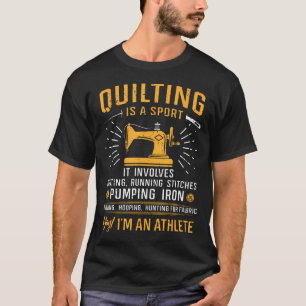 Quilten Is Een Sport Quilt Spreuken Naaister Quilt T-shirt