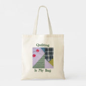 Quilten Is Mijn Tas Tote Bag (Achterkant)