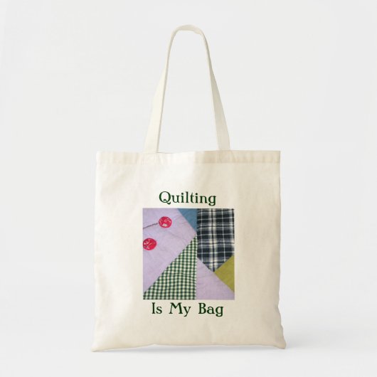 Quilten Is Mijn Tas Tote Bag (Voorkant)