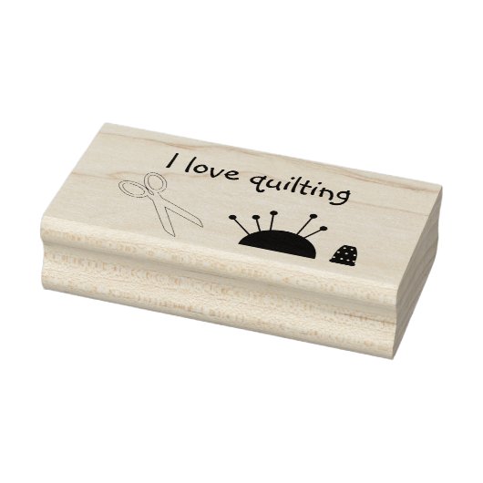 Quilten of naaien Art Stamp Rubberstempel (Stempel)