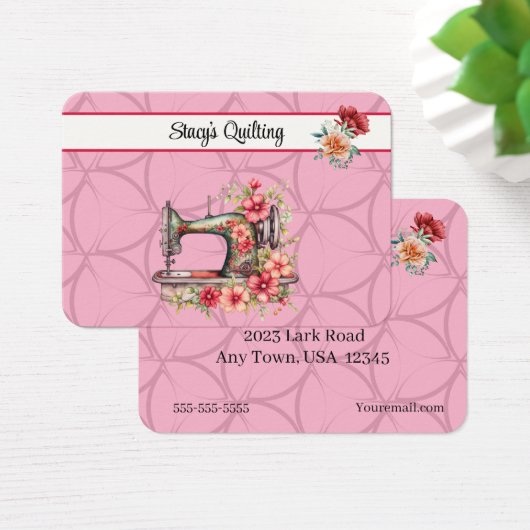 Quilten of naaien Visitekaartje (Bureau)