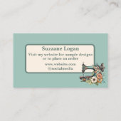 Quilten of naaien Visitekaartje (Achterkant)