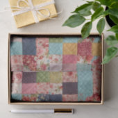 Quilten Patchwork Kleurrijke Bloemen Vierkanten Tissuepapier (Geschenk)