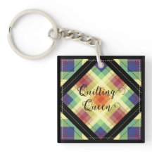 Quilten Queen sleutelhanger