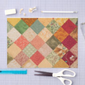 Quilten Vierkanten Kleurrijke Collage Patroon Tissuepapier (Craft)