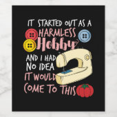 Quilten Wijn Etiket (Enkel label)