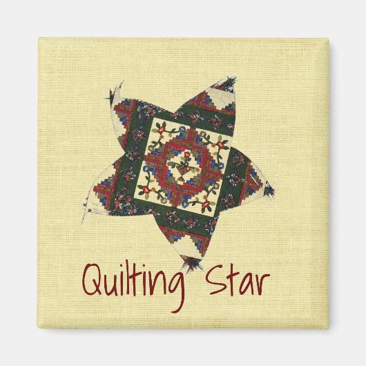 Quiltende Ster Magneet (Voorkant)
