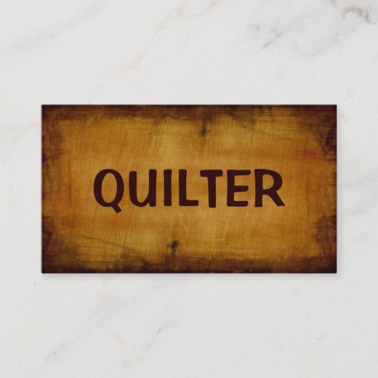 Quilter Antiek Visitekaartje (Voorkant)