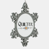 Quilter decoratieve lijn tin sneeuwvlok ornament (Links)