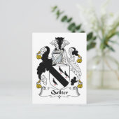 Quilter Family Crest Briefkaart (Staand voorkant)