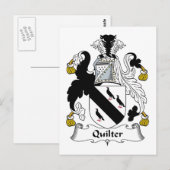 Quilter Family Crest Briefkaart (Voorkant / Achterkant)