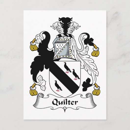 Quilter Family Crest Briefkaart (Voorkant)
