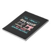 Quilter Gift | Ja Ik heb echt nodig Notitieblok (Linkerzijde)