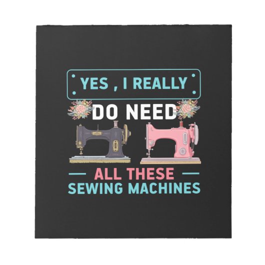 Quilter Gift | Ja Ik heb echt nodig Notitieblok (Voorkant)