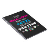 Quilter Gift - loop in mijn schoenen, kantelen Notitieboek (Rechterzijde)