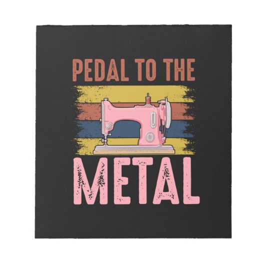 Quilter Gift Pedal To The Metal Notitieblok (Voorkant)