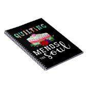 Quilter Gift Quilter Mends Soul Quilter | Kieuwdek Notitieboek (Rechterzijde)