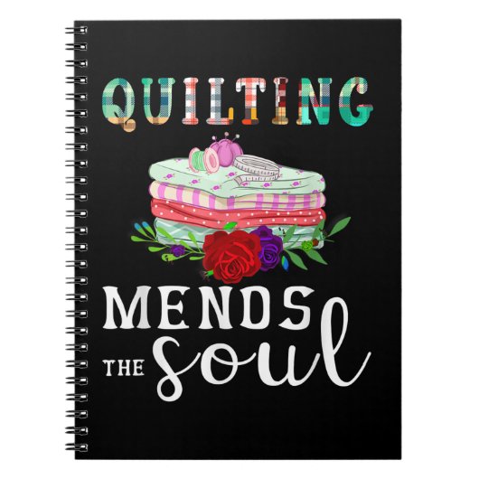 Quilter Gift Quilter Mends Soul Quilter | Kieuwdek Notitieboek (Voorkant)