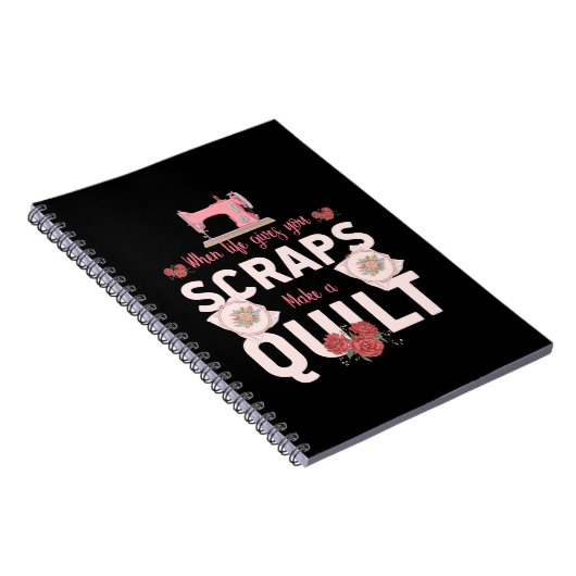 Quilter Gift | Wanneer het leven u scheurt Notitieboek (Rechterzijde)