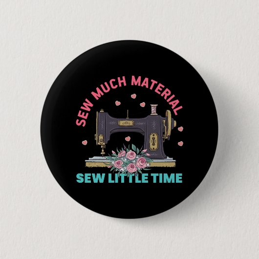 Quilter Gift | Zaaimateriaal Ronde Button 5,7 Cm (Voorkant)