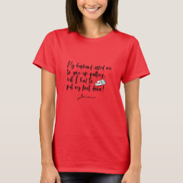 Quilter Grappig Naaien Crafting Husband Joke T-shirt