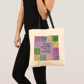 Quilter Humor Patchwork Canvas tas (Voorkant (product))