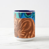 Quilter-kat Tweekleurige Koffiemok (Center)