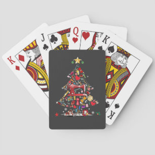 Quilter Kerstboom Kwiltblok Quilten Pokerkaarten