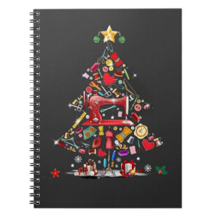 Quilter Kerstboom Quiltblok Quilten Notitieboek