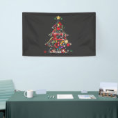 Quilter Kerstboom Quiltblok Quilten Spandoek (Beurs)