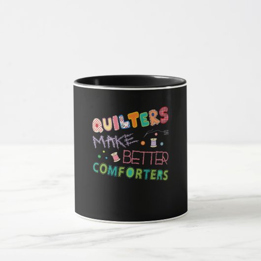 Quilter Make Better Comters Funny Quilting Premium Mok (Midden)