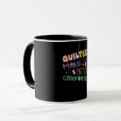 Quilter Make Better Comters Funny Quilting Premium Mok (Voorkant links)