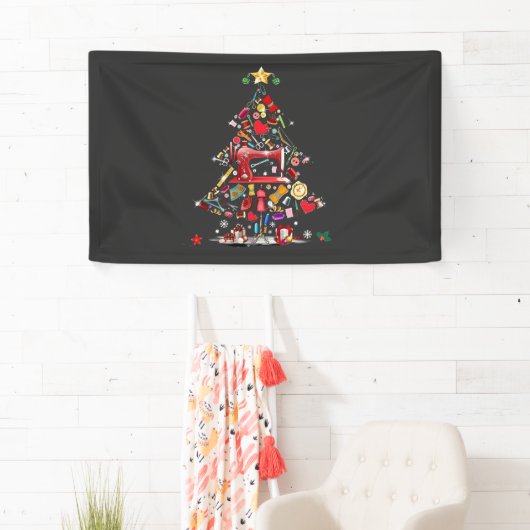 Quilter Merry Christmas Tree Quilt Block Quilting  Spandoek (Insitu)