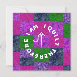 Quilter Mom Grandma quilting fabric patchwork Kaart