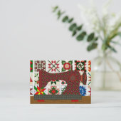 Quilter / naadstress Kaart - SRF Visitekaartje (Staand voorkant)