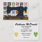 Quilter / naadstress Kaart - SRF Visitekaartje (Voorkant / Achterkant)