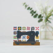 Quilter / naadstress Kaart - SRF Visitekaartje (Staand voorkant)