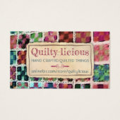 Quilter patchwork naaivaartuig visitekaartje (Voorkant)