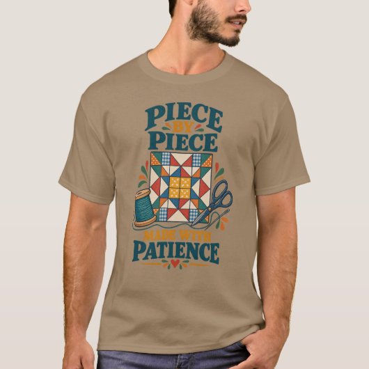 Quilter Patchwork Overhemd T-shirt (Voorkant)