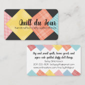 Quilter quilter voor naaivezel visitekaartje (Voorkant / Achterkant)