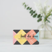 Quilter quilter voor naaivezel visitekaartje (Staand voorkant)